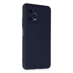 Xiaomi Redmi Note 12 5g Kılıf Nano İçi Kadife Silikon - Lacivert