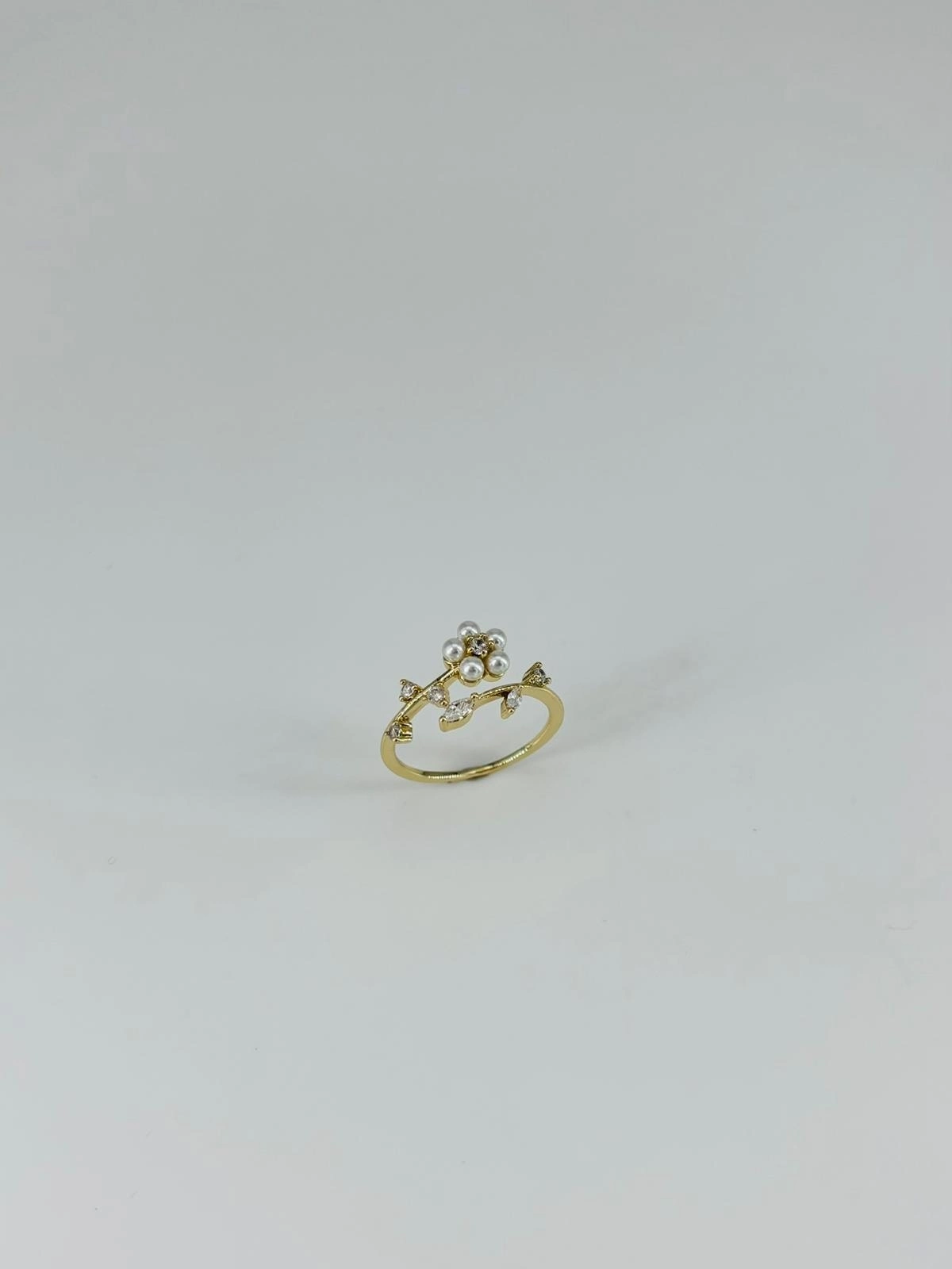 14 K Gold Kaplama Zirkon Taşlı Yüzük