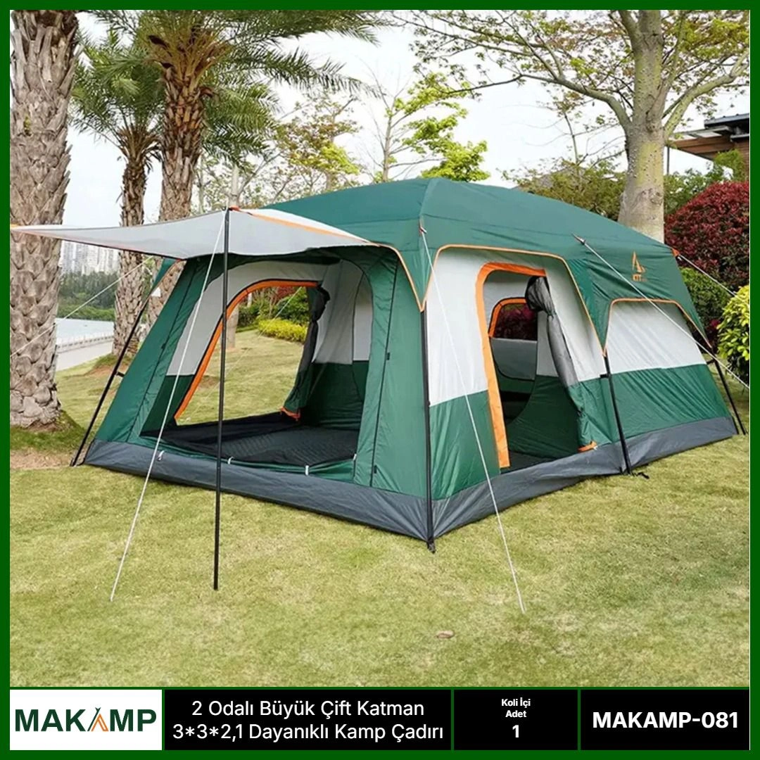 Makamp 2 Odalı Kamp Çadırı