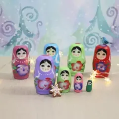 4'lü Ahşap Matruşka