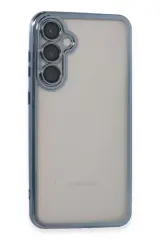 Newface Samsung Galaxy S23 Fe Kılıf Razer Lensli Silikon - Açık Mavi