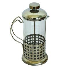 French Press Bitki Çayı Cam Demliği 07 350 ML