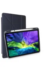 Newface İpad Pro 11 (2024) Kılıf Kalemlikli Mars Tablet Kılıfı - Lacivert