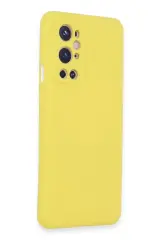 Newface One Plus 9 Pro Kılıf Nano İçi Kadife Silikon - Sarı