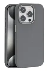 Joko İphone 14 Pro Max Kılıf Wonder Deri Magsafe Kapak - Titan Gri