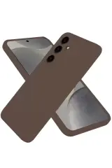 Newface Samsung Galaxy A36 Kılıf First Silikon - Kahverengi