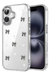 Newface Apple İphone 16 Plus Fiyonk Desenli Kapak - Desen 8
