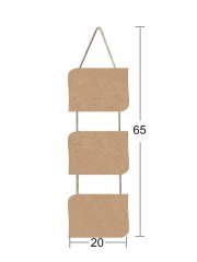 3lü İpli Pano - 65X20