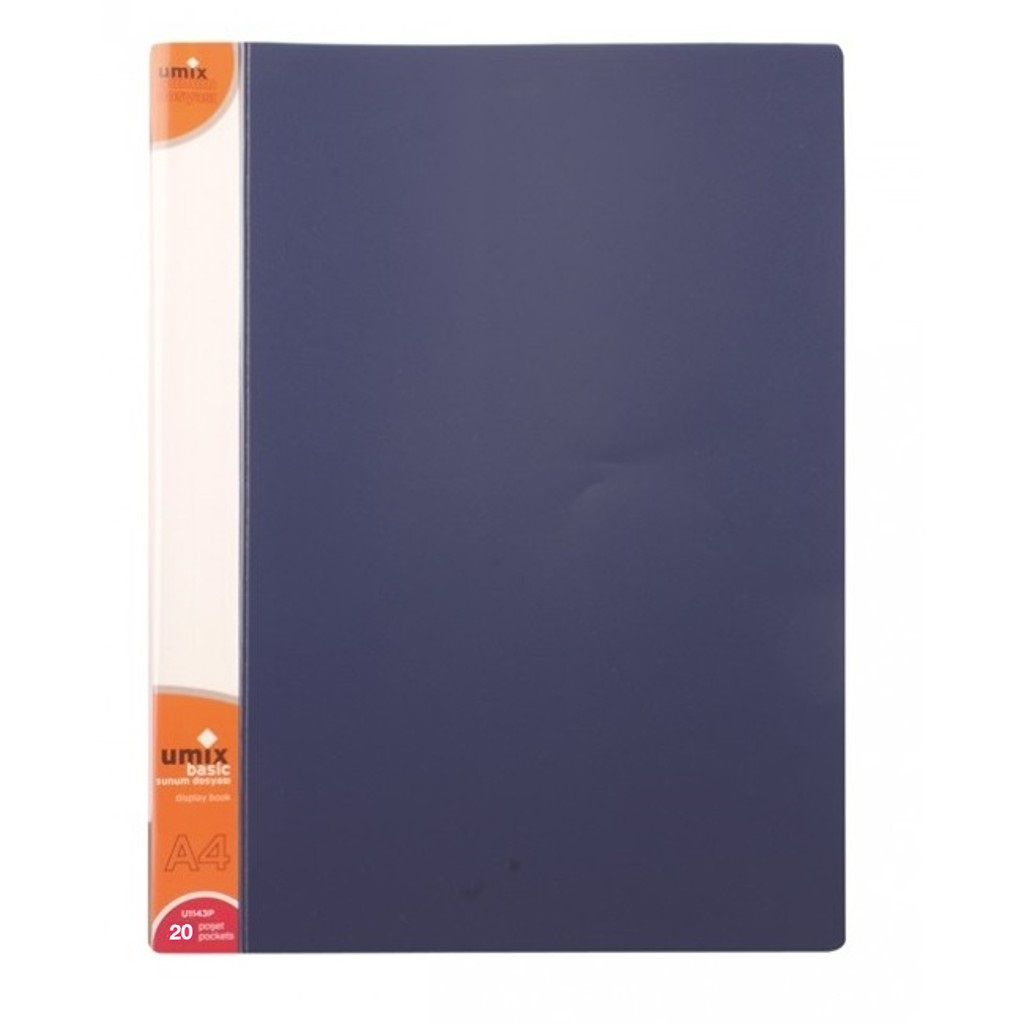 Basic A4 Sunum Dosyası 20'li Lacivert N:U1142P-LA