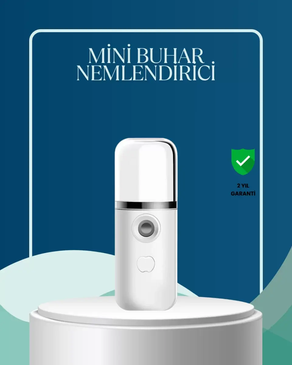 Akıllı Pro Teknolojili Şarjlı Nemlendirici – Portatif Cilt Ve Hava Nemlendirici Cihaz