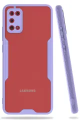 Newface Samsung Galaxy A02s Kılıf Platin Silikon - Lila