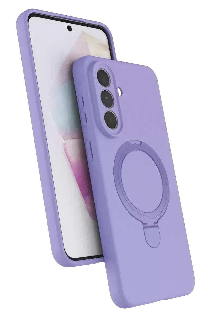 Newface Samsung Galaxy A57 5g Regal Magsafe Standlı Kapak - Lila
