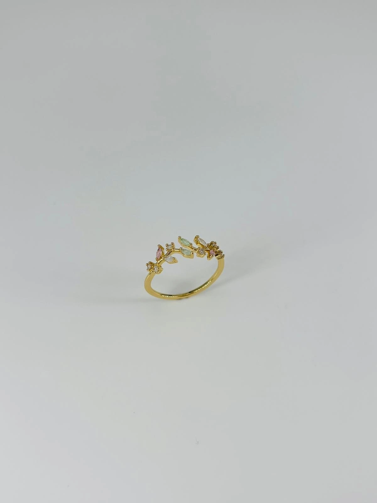 14 K Gold Kaplama Zirkon Taşlı Yüzük