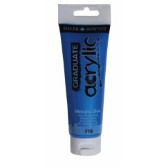 Graduate Akrilik Boya 120ml 718 Metallic Blue