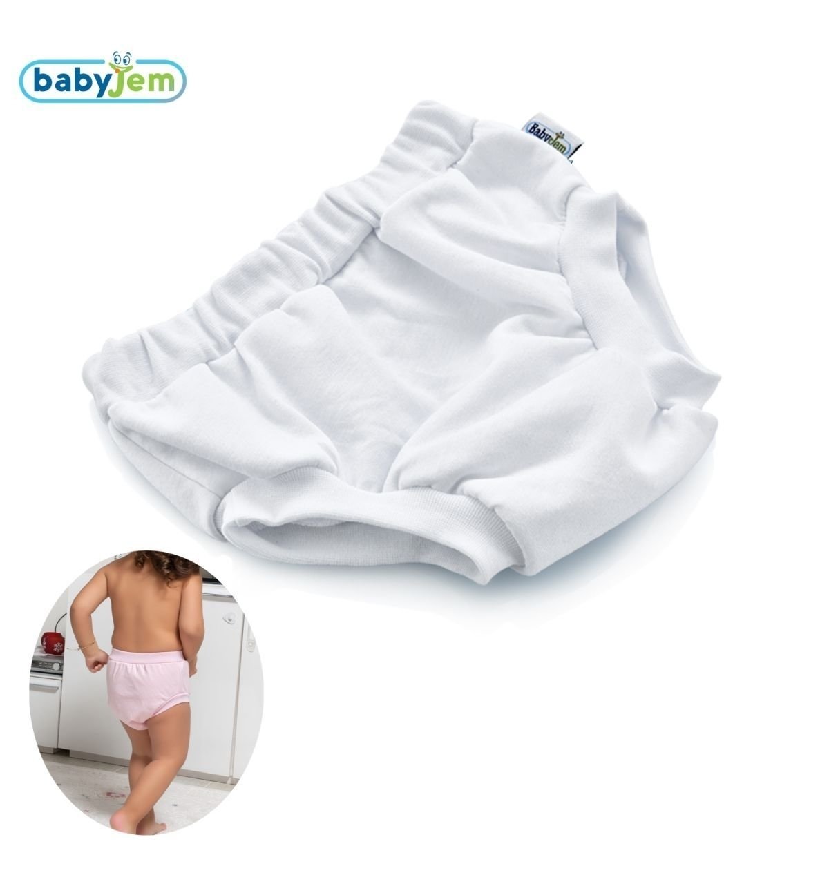 Babyjem Soft Alıştırma Külodu Beyaz 3Yaş
