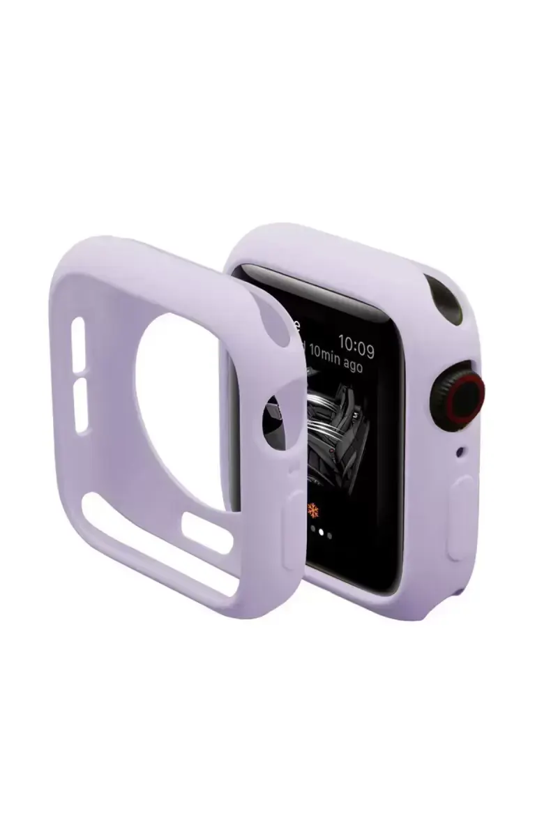Newface Apple Watch 38mm Silikon Alt Kasa - Lila