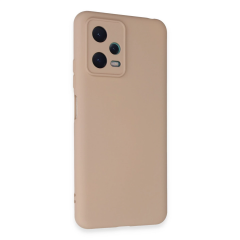 Xiaomi Redmi Note 12 5g Kılıf Nano İçi Kadife Silikon - Pudra