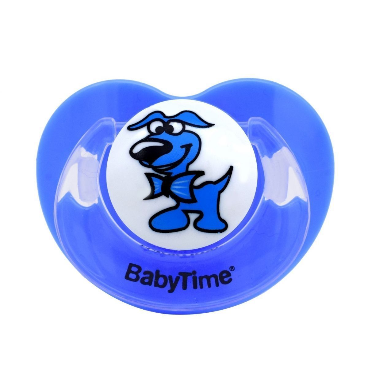 BabyTime BT137 Silikon Damaklı Koruyucu Kapaklı Mat Gövdeli Emzik No:1 - Mavi