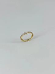 14 K Gold Kaplama Zirkon Taşlı Yüzük