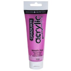 Graduate Akrilik Boya 120ml 722 Metallic Pink