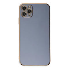 İphone 11 Pro Max Kılıf Volet Silikon - Mavi