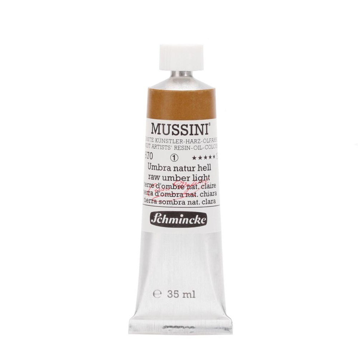 Mussini Yağlı Boya 35ml. Seri 1 N:670 Raw Umber Light