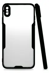 Newface İphone Xs Max Kılıf Platin Silikon - Siyah