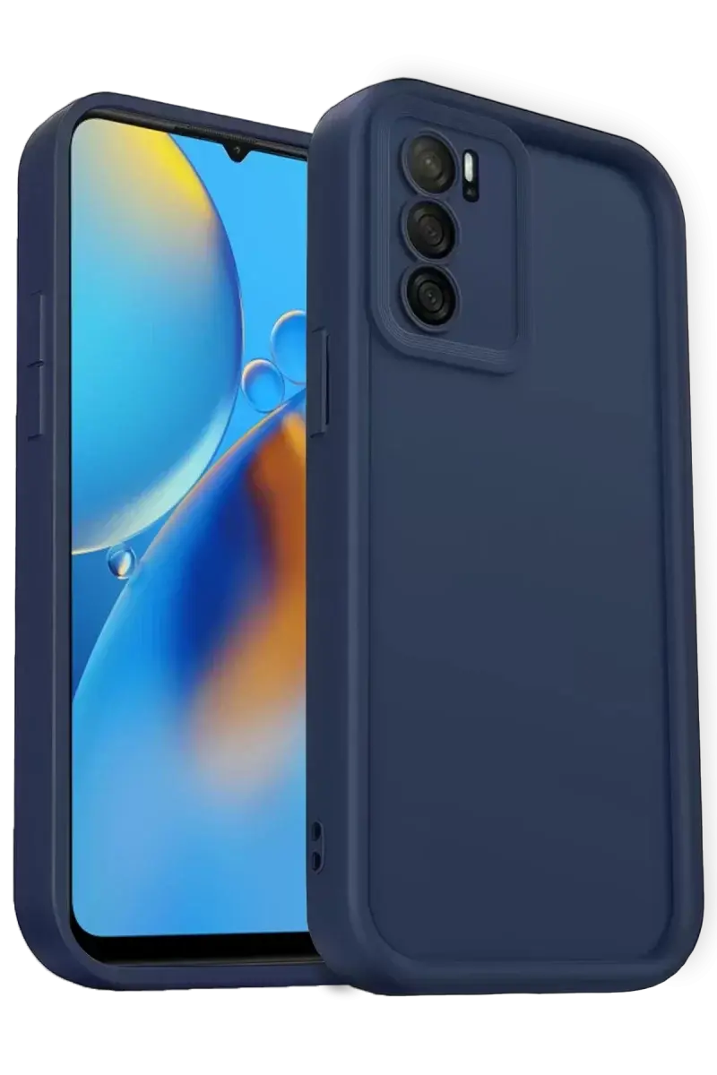 Newface Oppo A16 Kılıf Viera Silikon - Lacivert