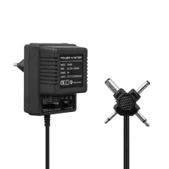 Powermaster Pm-20043 3 Volt - 12 Volt - 0.5 Amper Ayarlı Adaptör 4 Uçlu