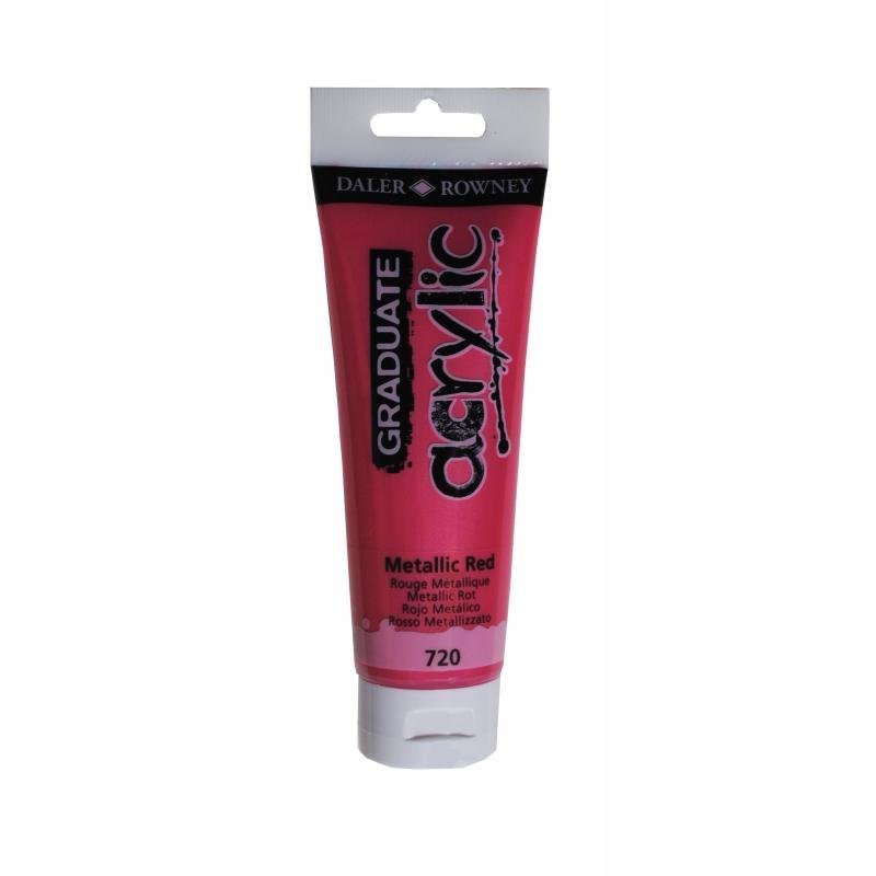 Graduate Akrilik Boya 120ml 720 Metallic Red