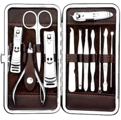 Profesyonel Çelik Manikür Pedikür Seti 12 Parça