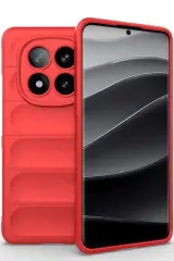 Newface Xiaomi Redmi Note 14 Pro 4g Kılıf Optimum Silikon - Kırmızı