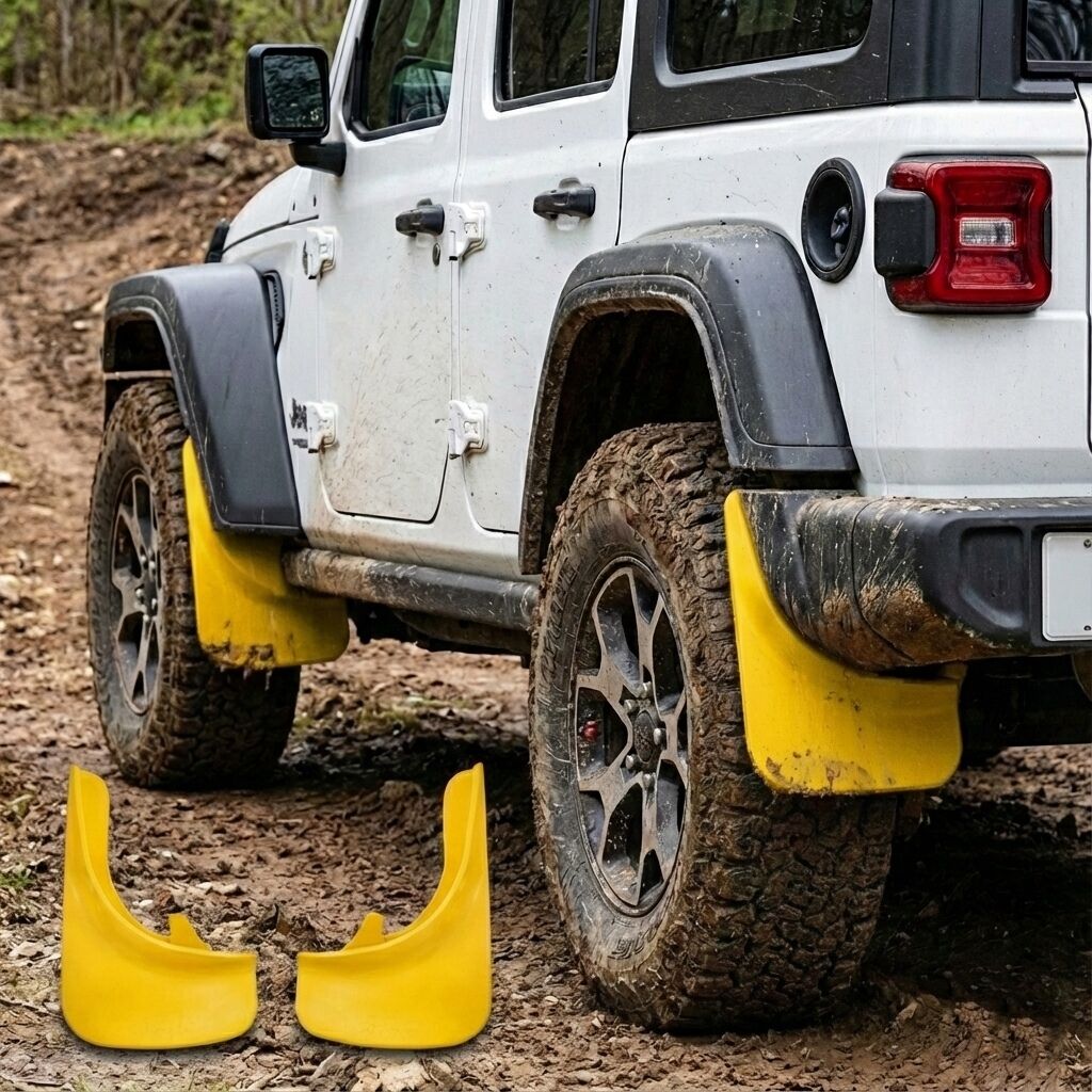 Universal Yumuşak Paçalık Tozluk Çamurluk 2'li Set Sarı