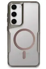 Newface Samsung Galaxy S23 Kılıf Boyi Magsafe Silikon Kapak - Titan Gri