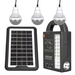 Powermaster Gd-999 Lamba + Powerbank + Işıldak Solar Aydınlatma Seti