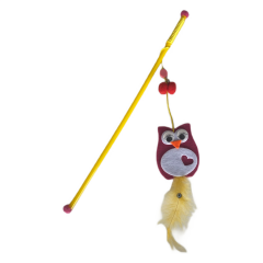 Markapet Plastik Saplı Kedi Oltası Renkli Model 42 cm