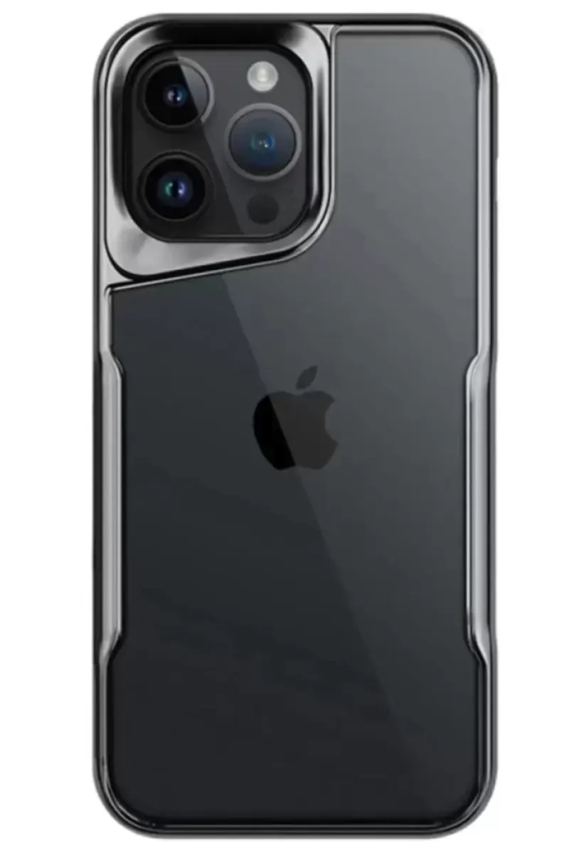 Newface Apple İphone 15 Pro Max Kılıf Boyi Silikon Kapak - Titan Gri