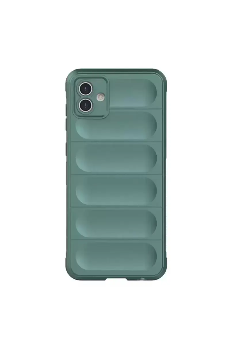 Newface Samsung Galaxy A06 Kılıf Optimum Silikon - Koyu Yeşil