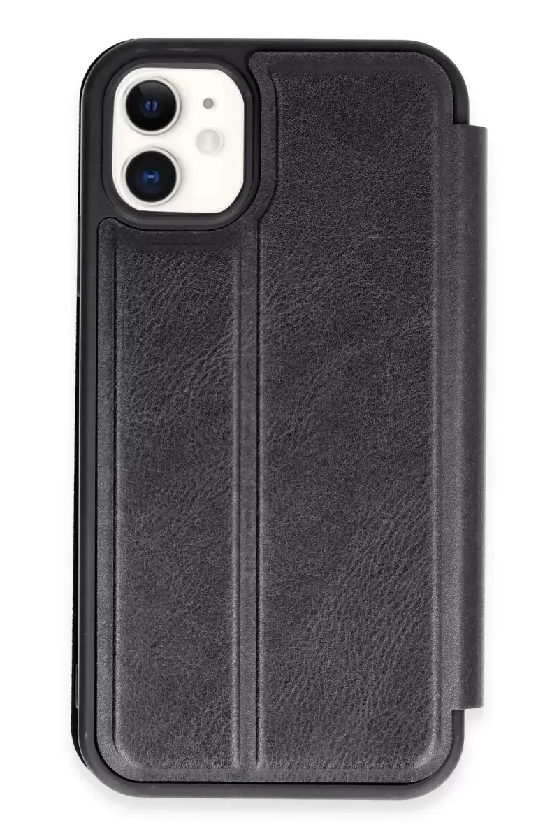 Newface Apple İphone 11 Kılıf Flip Cover - Siyah