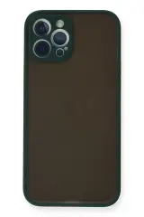 Newface Apple İphone 12 Pro Kılıf Montreal Silikon Kapak - Yeşil