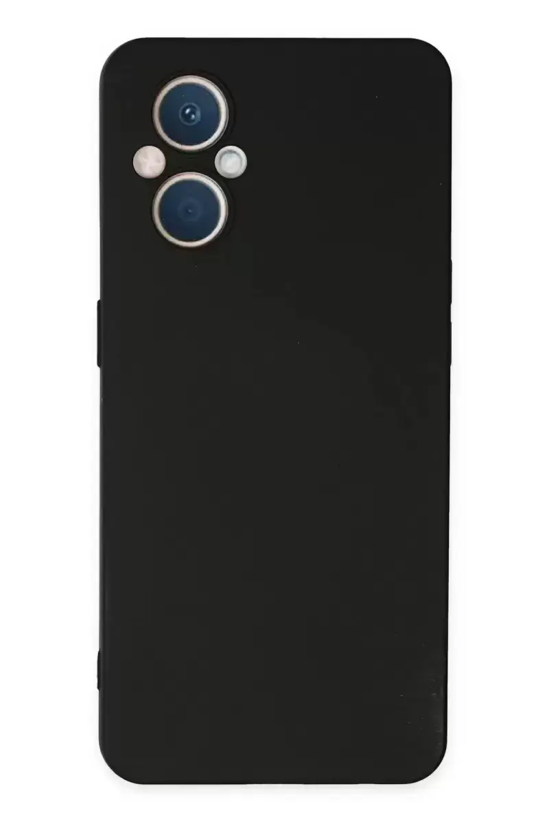 Newface Oppo Reno 7 Lite Kılıf Nano İçi Kadife Silikon - Siyah