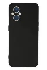 Newface Oppo Reno 7 Lite Kılıf Nano İçi Kadife Silikon - Siyah