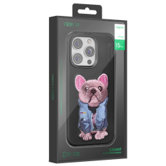 Venco  İphone 16 Cute Desenli Kapak - Lacivert