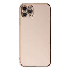 İphone 11 Pro Max Kılıf Volet Silikon - Pembe