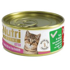 Nutri Feline Tahılsız Tavuk Etli Ve Ton Balıklı Yavru Kedi Konservesi 85gr