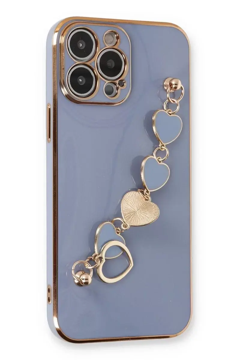 Newface İphone 13 Pro Kılıf Esila Silikon - Gri