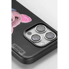 Venco  İphone 16 Pro Cute Desenli Kapak - Siyah