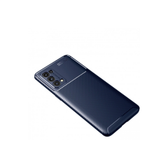 Oppo Reno 5 Pro Kılıf Auto Focus Karbon Kapak - Lacivert