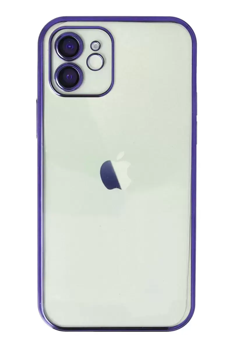 Newface İphone 11 Kılıf Razer Lensli Silikon - Mor
