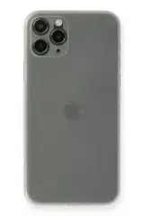 Newface İphone 11 Pro Max Kılıf Pp Ultra İnce Kapak - Beyaz